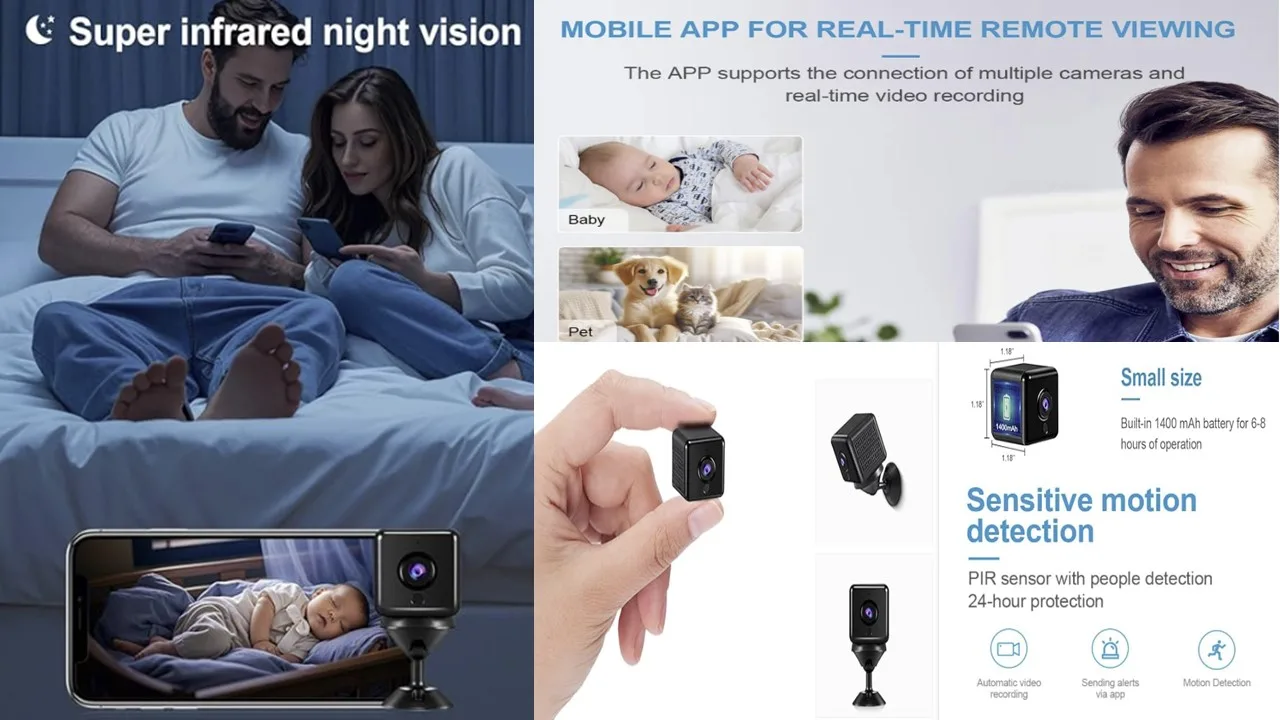 AOBOCAM Mini 4K Camera for Home Security