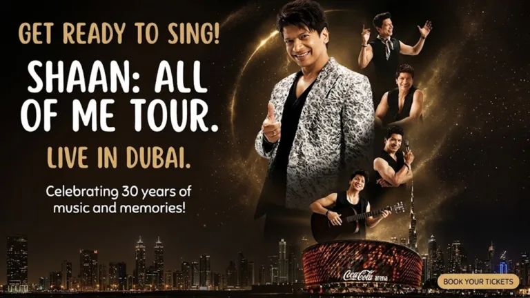 Shaan's "All of Me Tour" in Dubai 2026